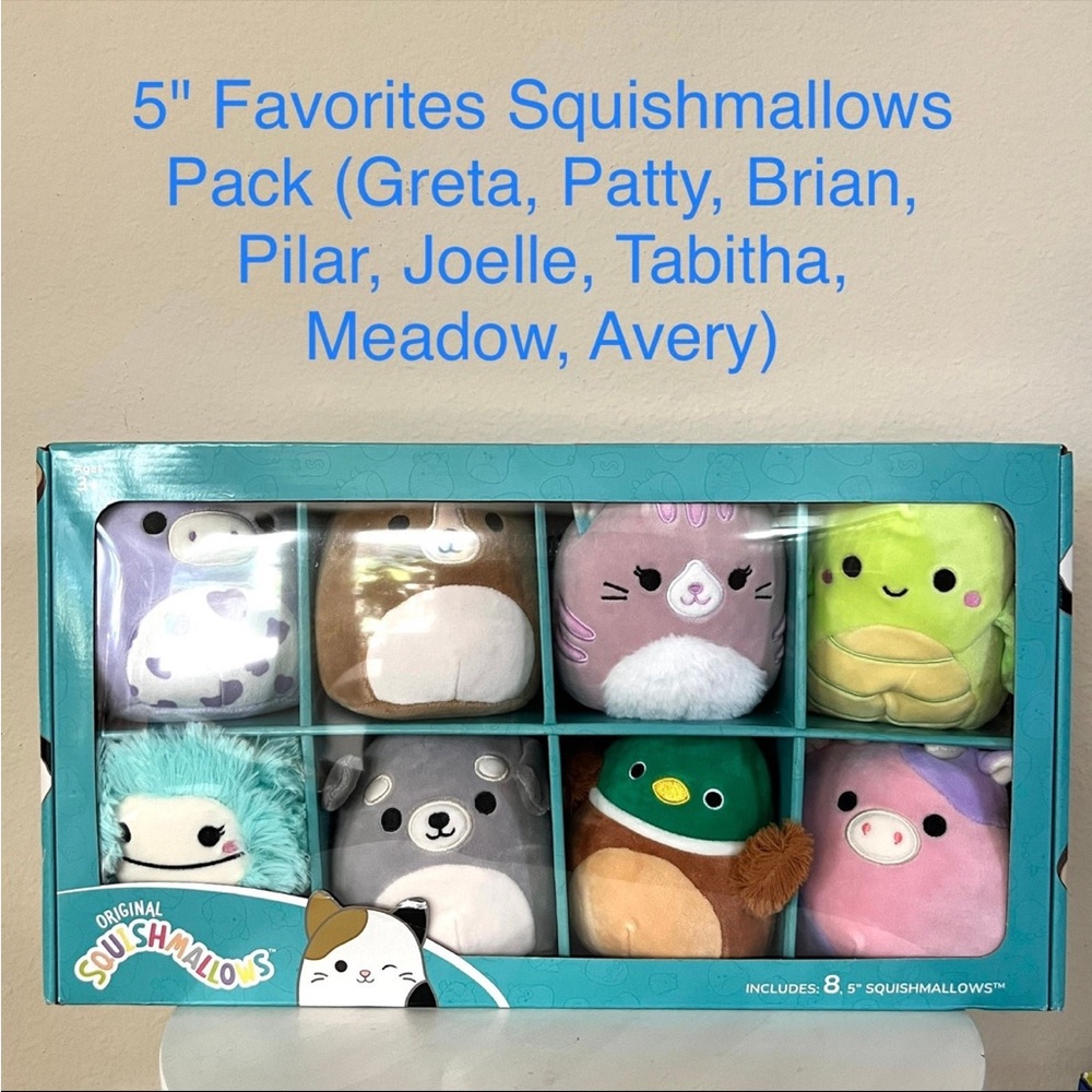 Squishmallows 5 " Fantasy & Wildlife 8 pack
